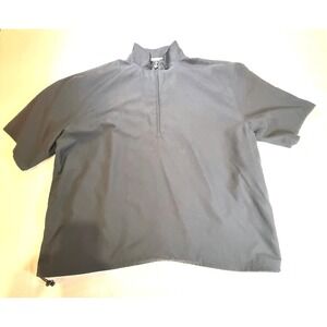 Callaway Golf Sport Outerwear Short Sleeve Quarter Zip Pullover Black XL